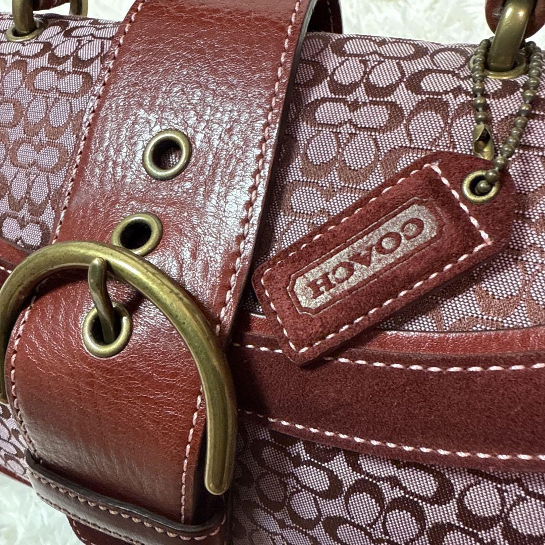 希少 coach コーチ ハンドバッグ ソーホー シグネチャー レザー s50 希少 coach コーチ ハンドバッグ ソーホー シグネチャー レザー s50