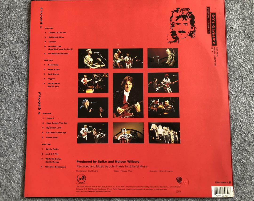 GEORGE HARRISON 「LIVE IN JAPAN」オリジナル盤2LP