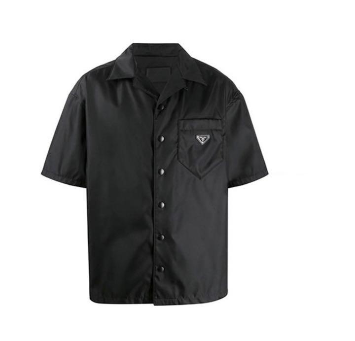 【PRADA】Re Nylon 半袖シャツ クラシックポケット スナップ