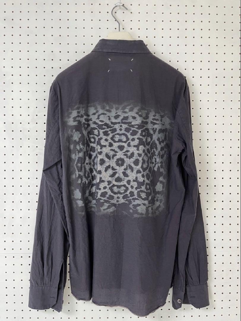 Margiela 06ss レオパード柄 長袖シャツ パープル　48トップス