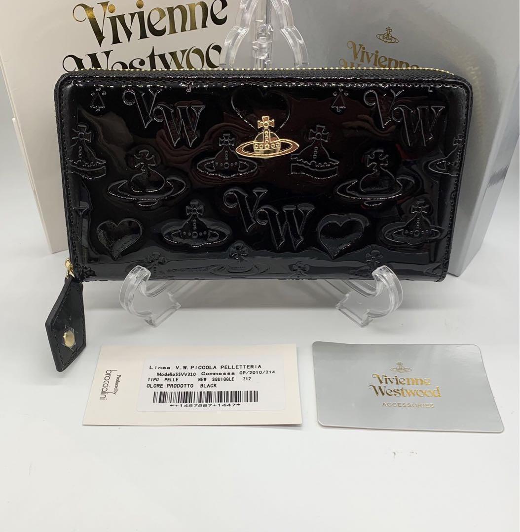 329黒クロコダイル柄ヴィヴィアンウエストウッド Vivienne