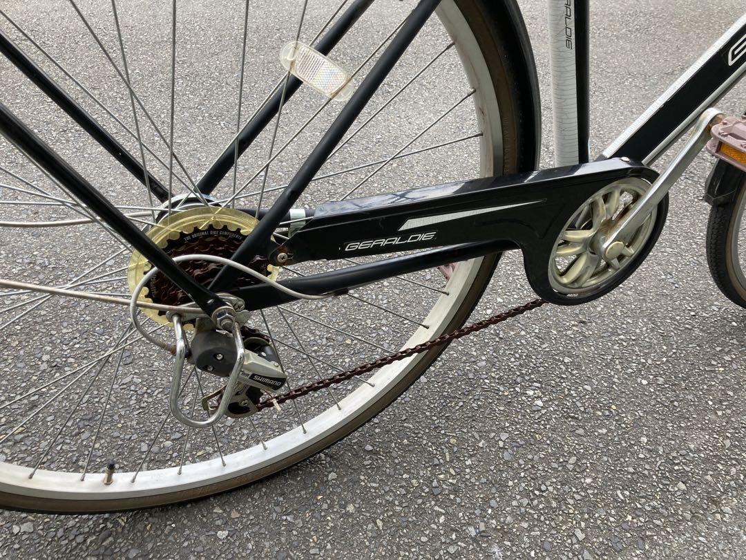外装6段変速LEDオートライト自転車〓27インチ★ブラック★注※配達地域限定
