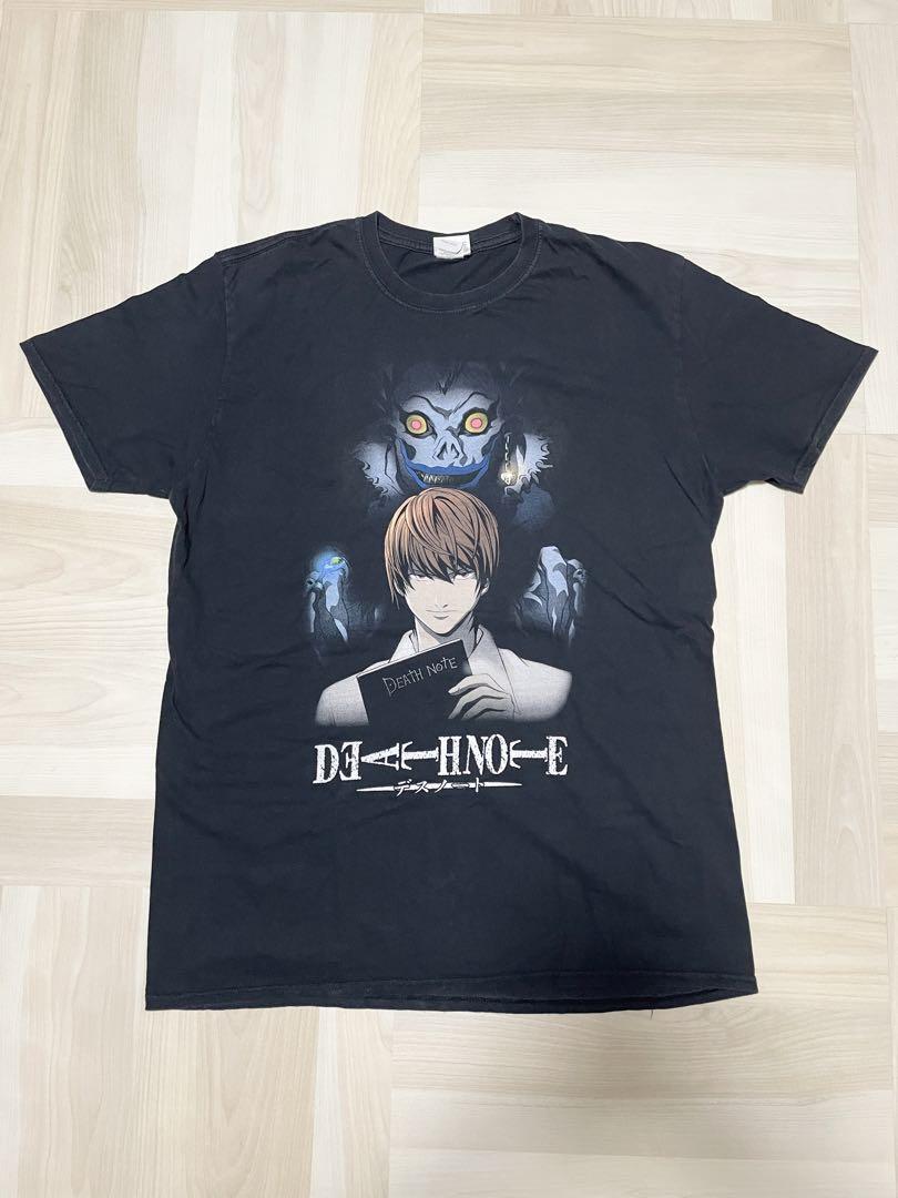 デスノート Tシャツ ダークブラウン アニメTシャツ デスノート tシャツ アニメ 映画 vintage rock rap - メルカリ