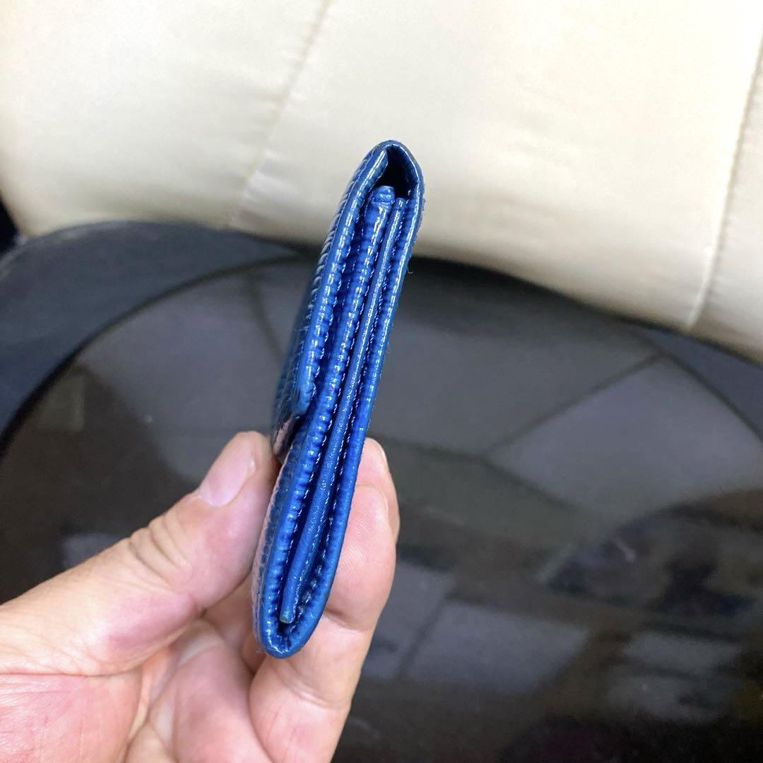 ⑦☆良品♪エピ  コインケース☆ブルーカラー
