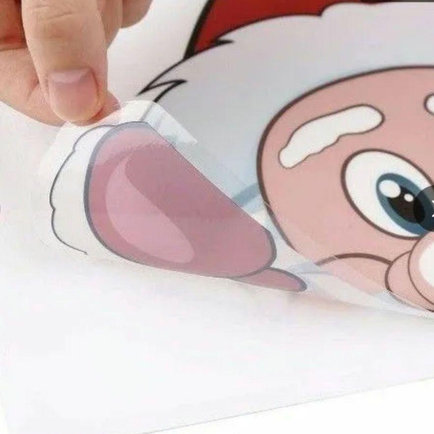 クリスマス 飾り 剥がせる 65pcs入 サンタクロース ステッカー