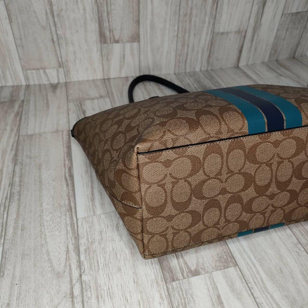 49 COACH コーチ　シグネチャー　トートバッグ　ハンドバッグ
