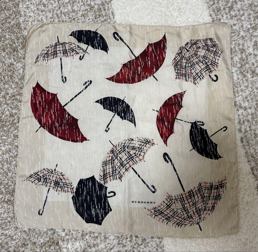 BURBERRY 傘デザイン しスカーフ - メルカリ