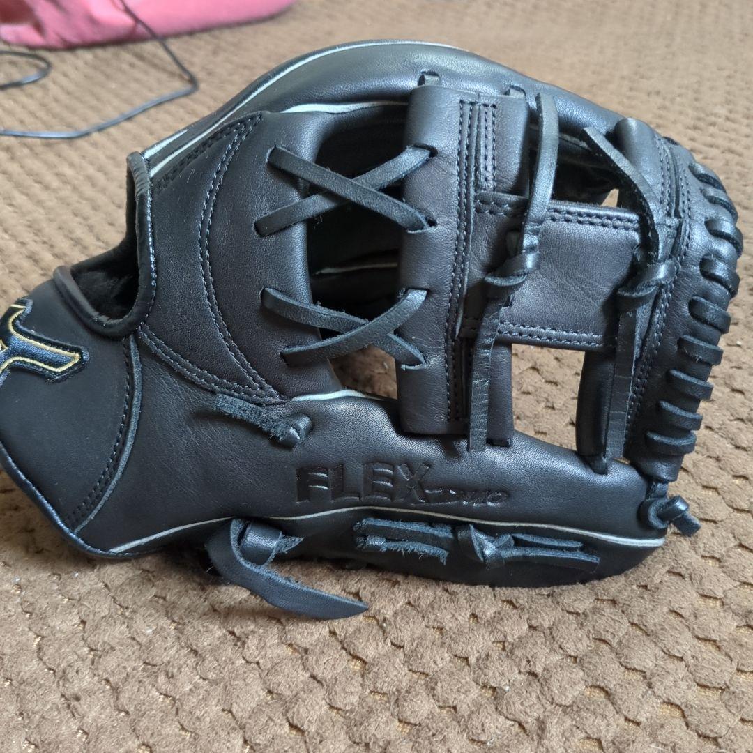【美品】Mizuno FLEX Duo軟式グローブ ブラック