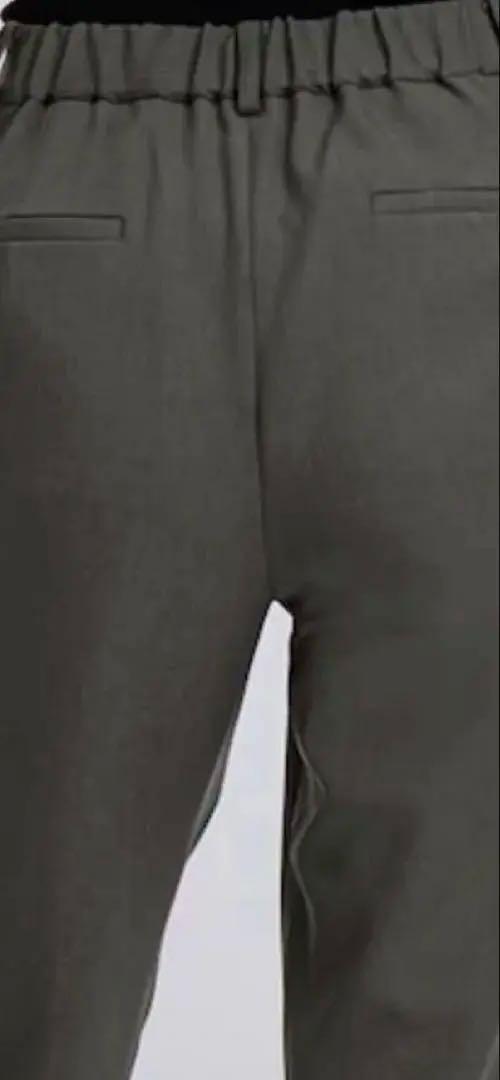 【美品】グレー パンツスーツ上下　青山　ゼロプレッシャースーツ
