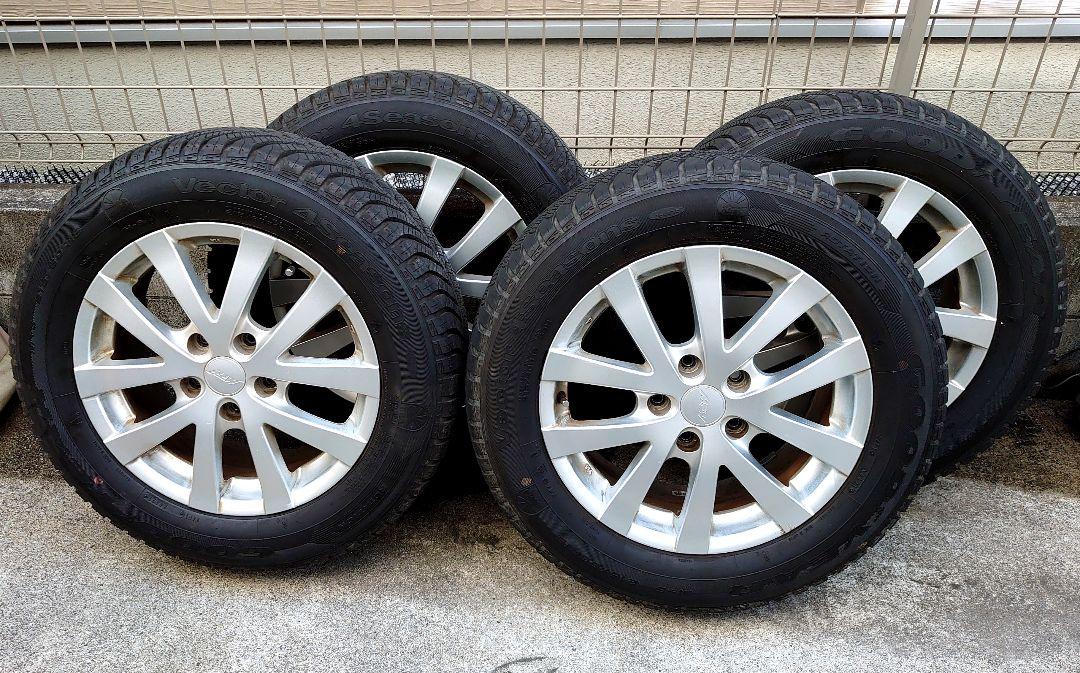 16インチ シルバーホイールセット 5穴 8分山