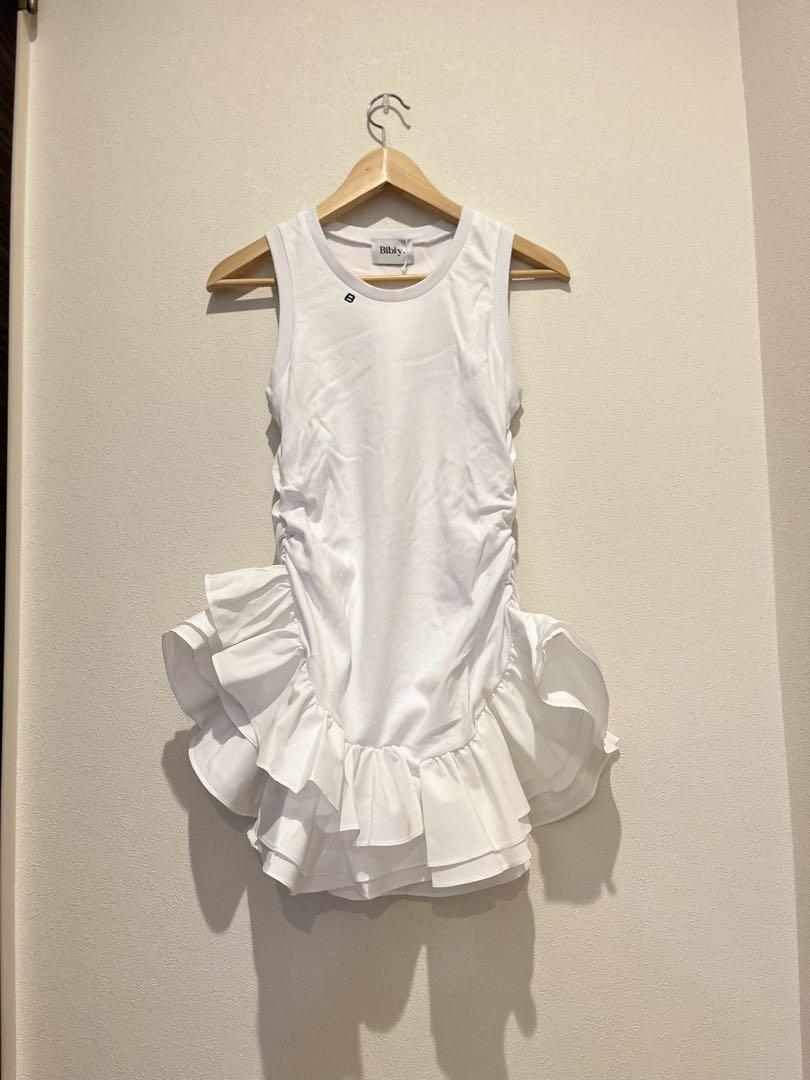 bibiy IRIS RUFFLE TOP ホワイト トップス
