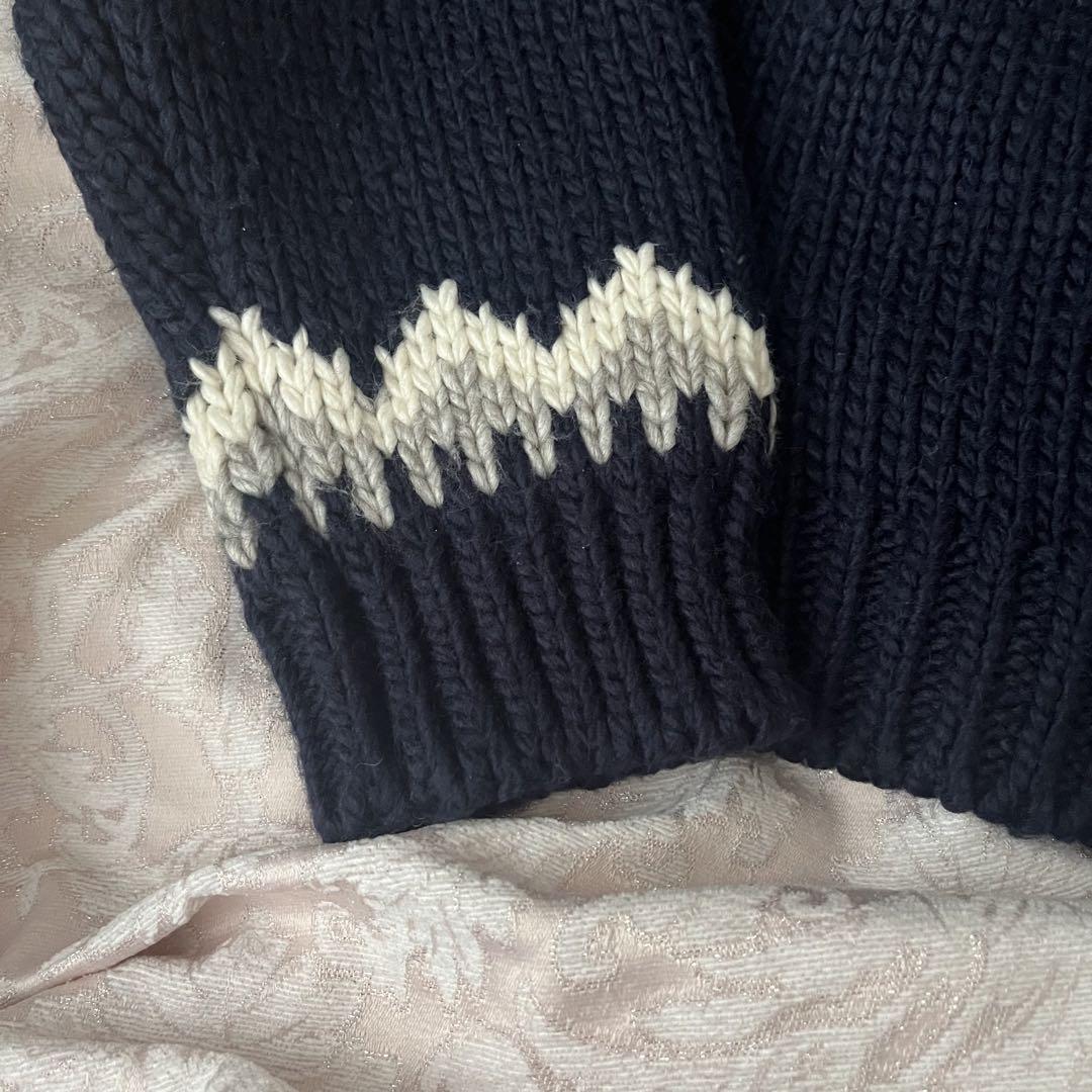 epine♡bijou Nordic knit♡ネイビー レディース