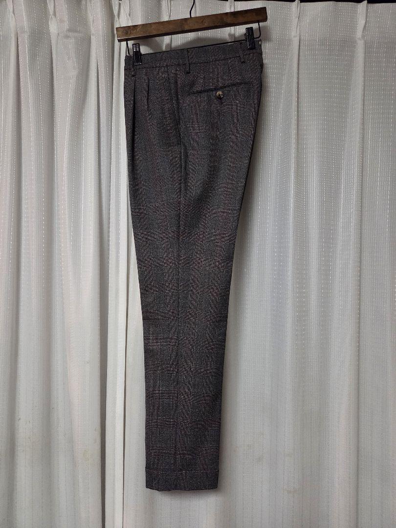 【美品】PT01　GENTLEMAN　カノニコ製　グレンチェック　44　秋冬