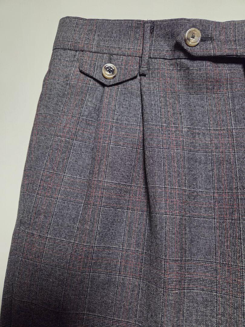 【美品】PT01　GENTLEMAN　カノニコ製　グレンチェック　44　秋冬