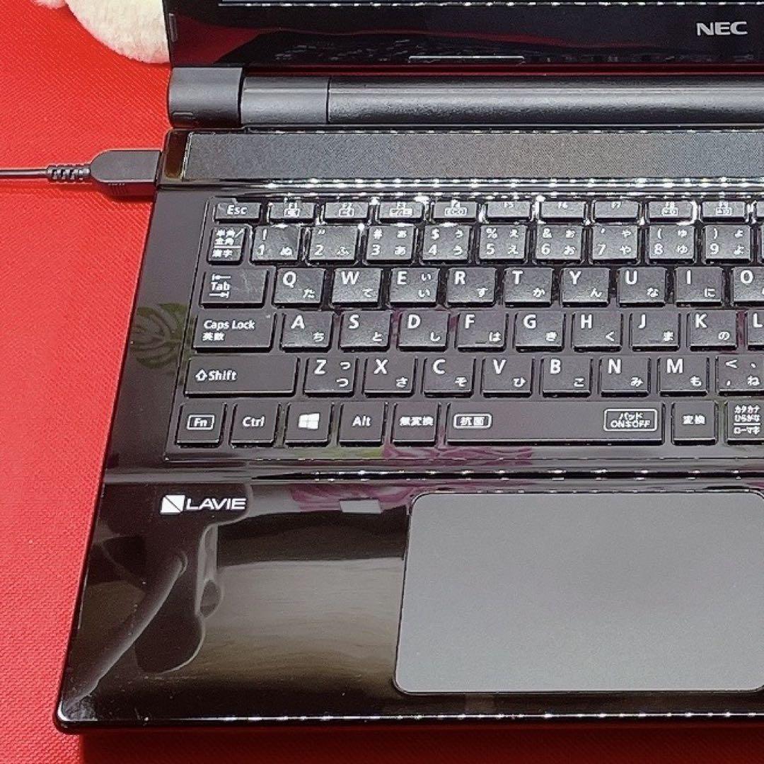 お買得✨大容量1TB✨NEC黒ノートパソコン/初心者向け事務学習用