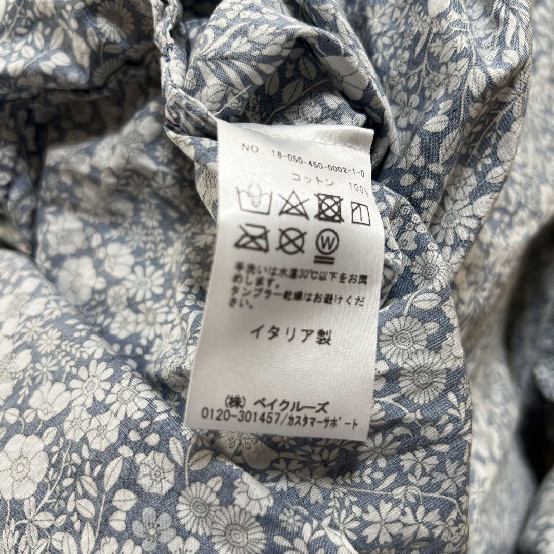 ダニエラグレジス　リバティースキッパーシャツ新品未使用 daniela gregis ダニエラグレジス リバティ スキッパーシャツ