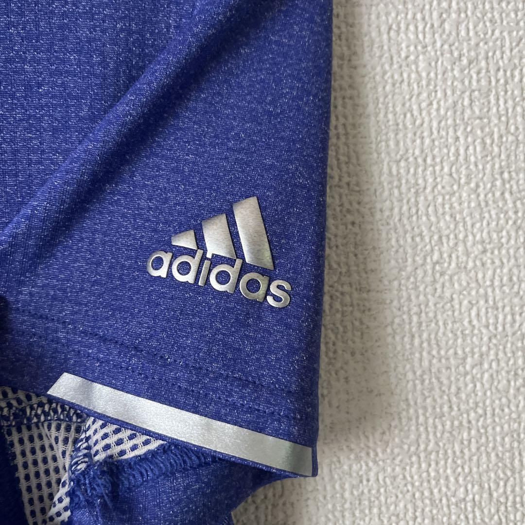 adidas ブルー ポロシャツ 半袖 短パンレディース セット