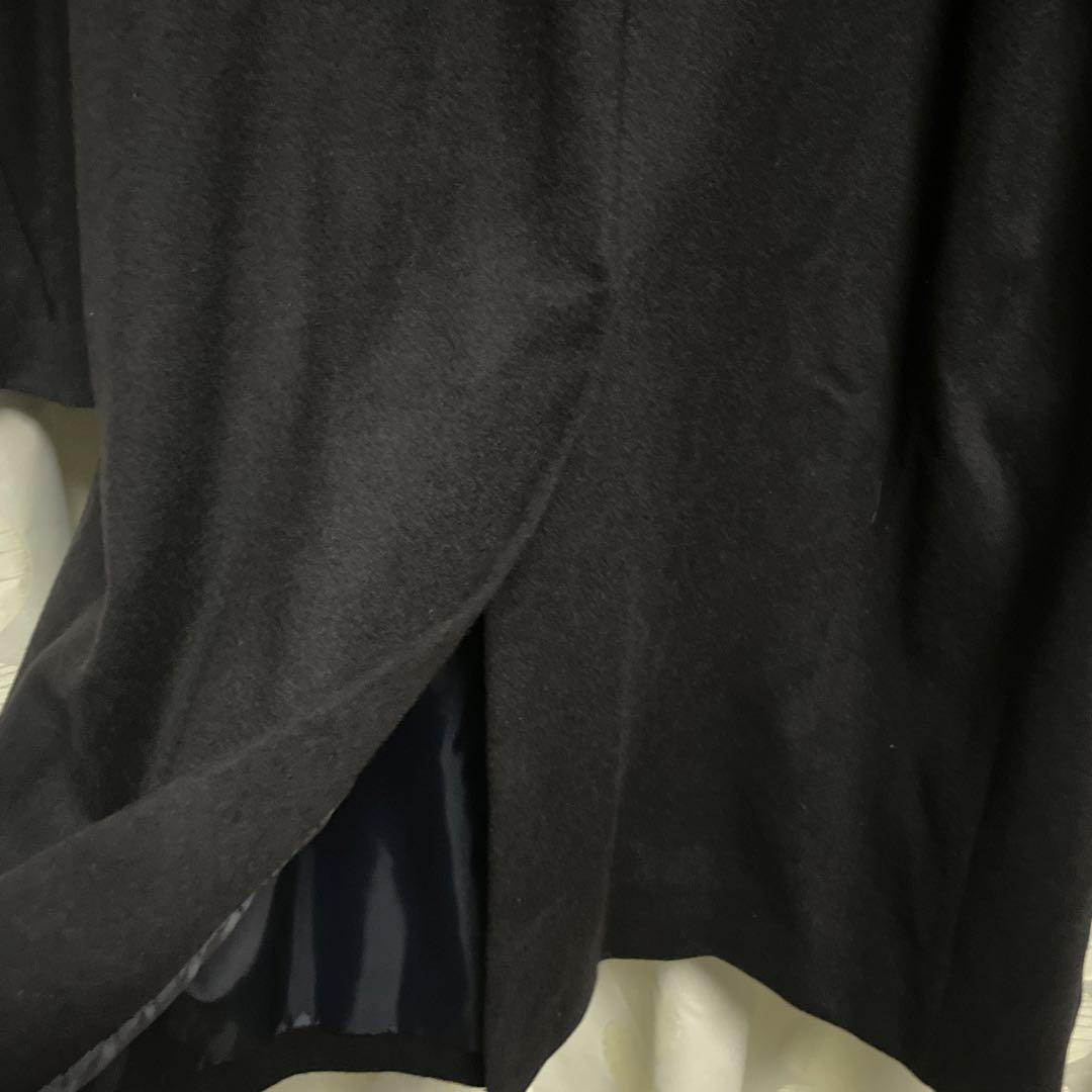 超美品　カシミヤ100％　ロングコート　ブラック　M