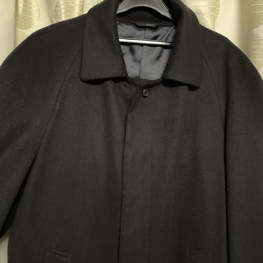 超美品　カシミヤ100％　ロングコート　ブラック　M