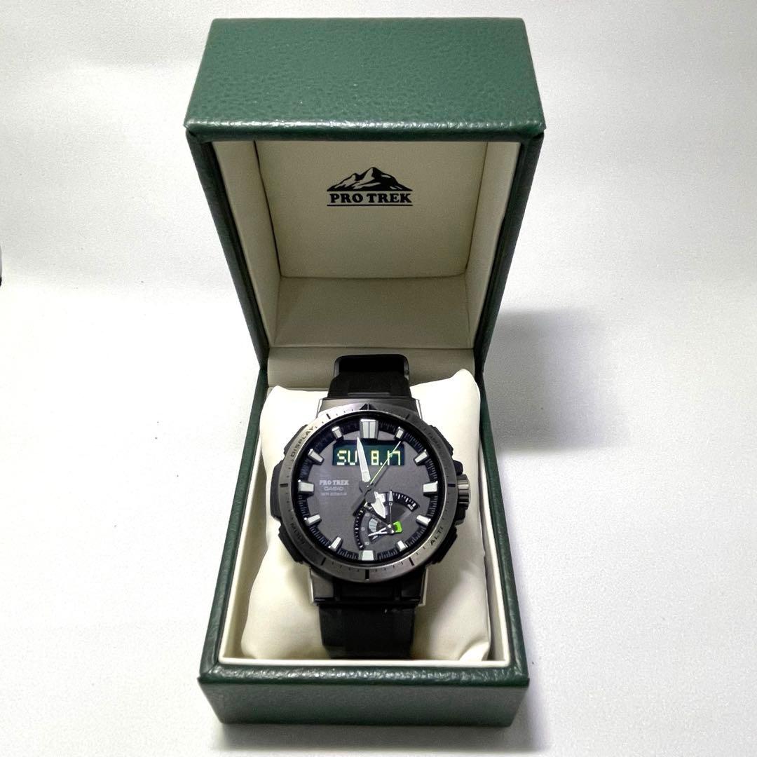 CASIO PRO TREKデジタル・アナログ　ソーラー電波時計 PRW-70
