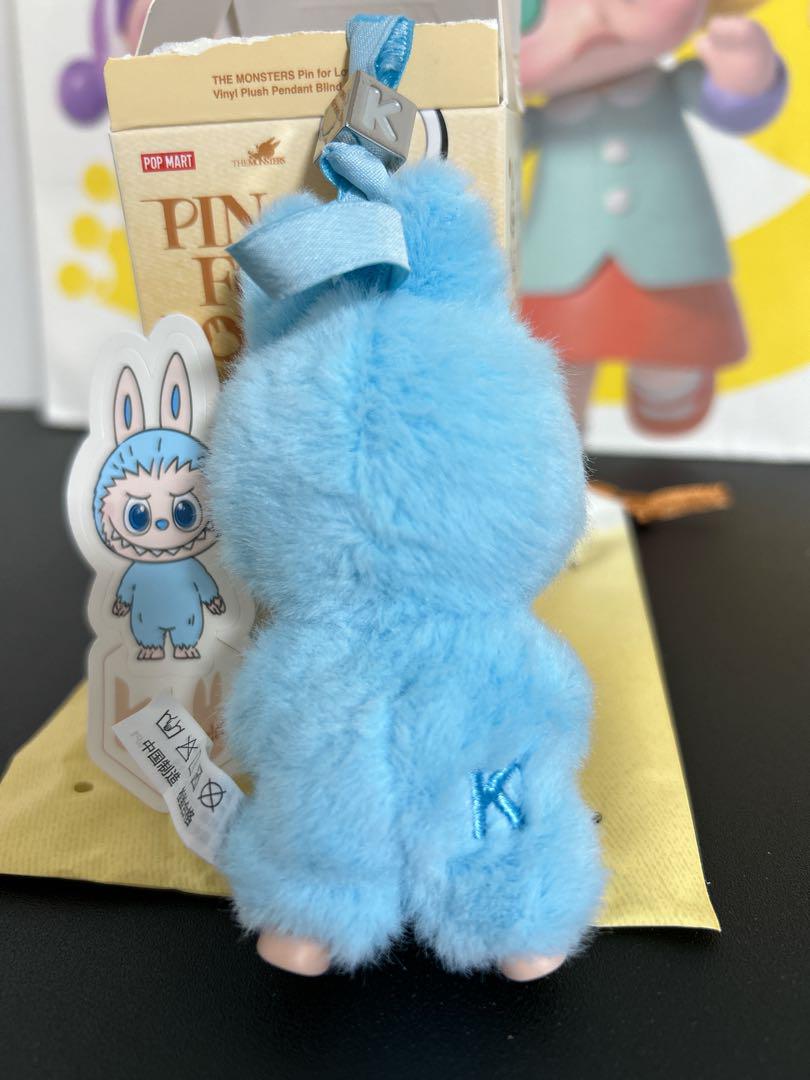 ラブブ　アルファベット　イニシャル　ぬいぐるみペンダント　K 正規品】ラブブ イニシャル アルファベット ぬいぐるみ