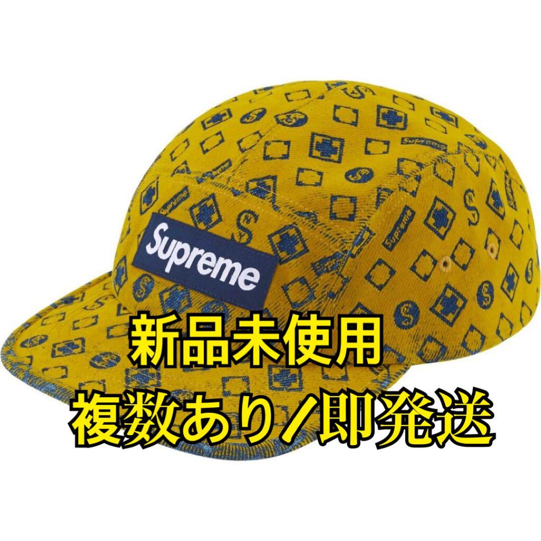 Supreme Flocked Denim Camp Capフロックドグリーン