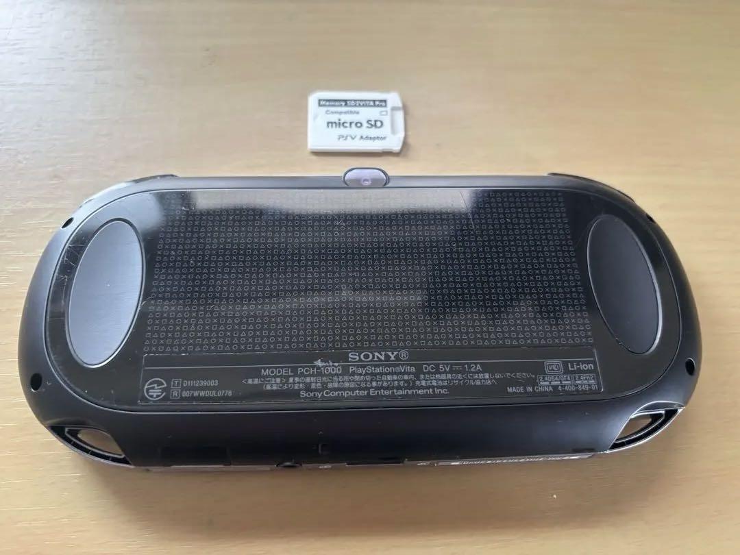 PS Vita 本体 PCH-1000 マイクロSDカードアダプター付き