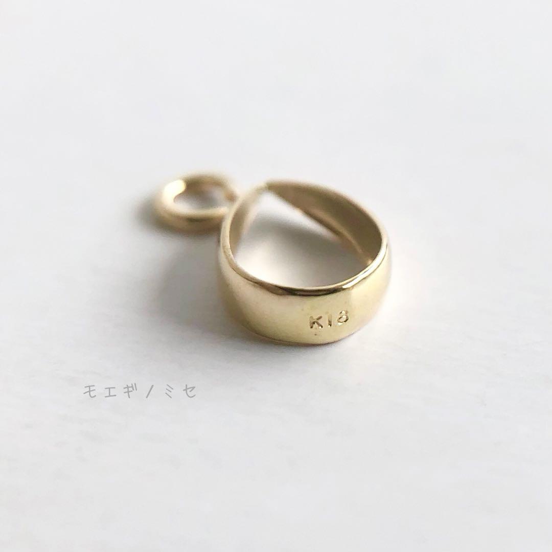 18金バチカン6.4mm 丸カン セット k18アクセサリーパーツ 18k