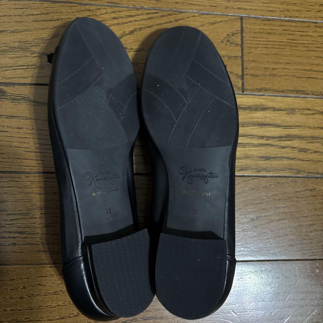 レザー フラットシューズ