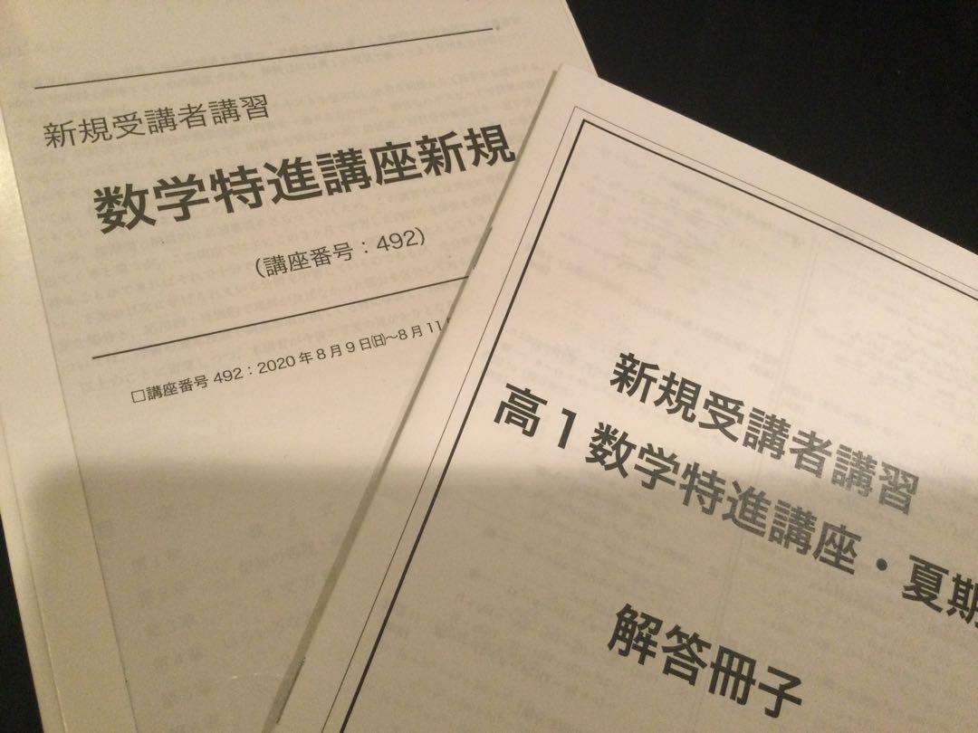 鉄緑会 高1数学 数学特進講座Ⅰ/Ⅱ テキスト 問題集 4冊セット テキスト解答 鉄緑会高1 特進クラス数学Ⅰ・Ⅱ テキスト（2020校内模試付き