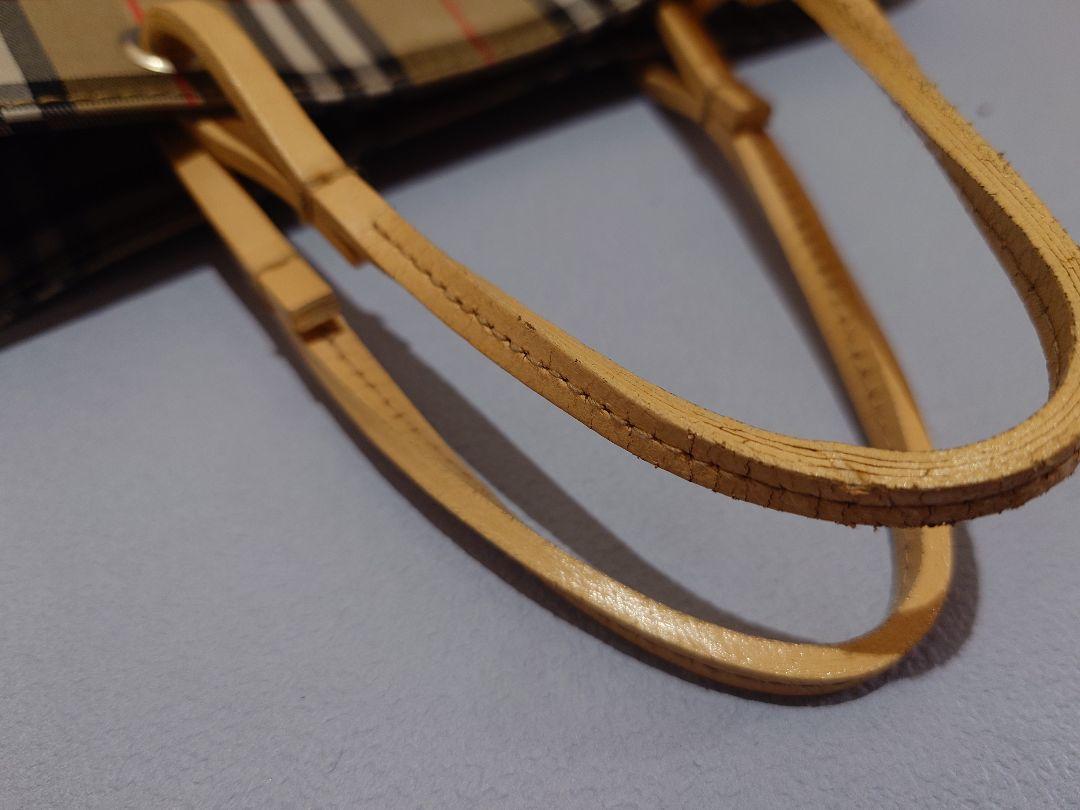 Burberry チェック柄トートバッグ