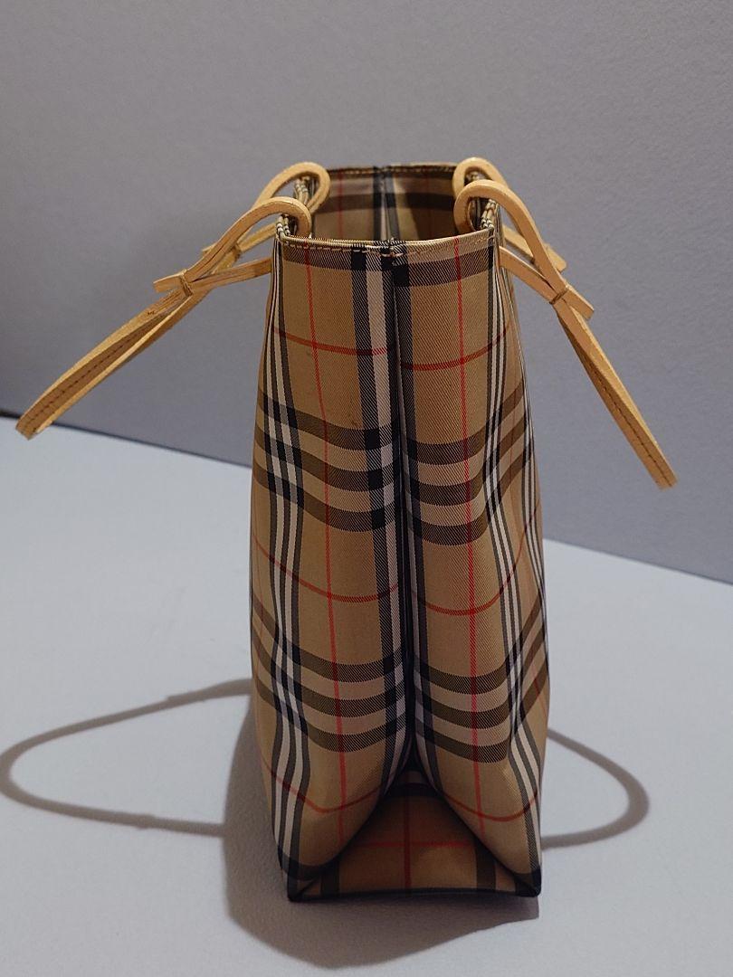 Burberry チェック柄トートバッグ