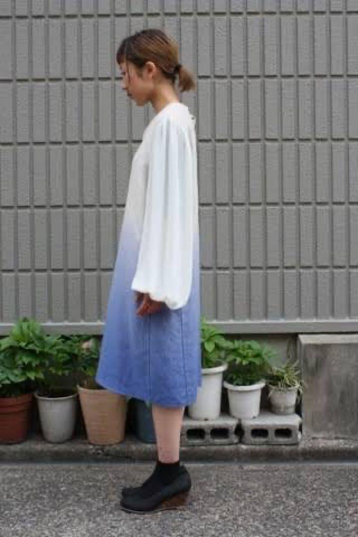 ohta 綿麻グラデーションワンピース
