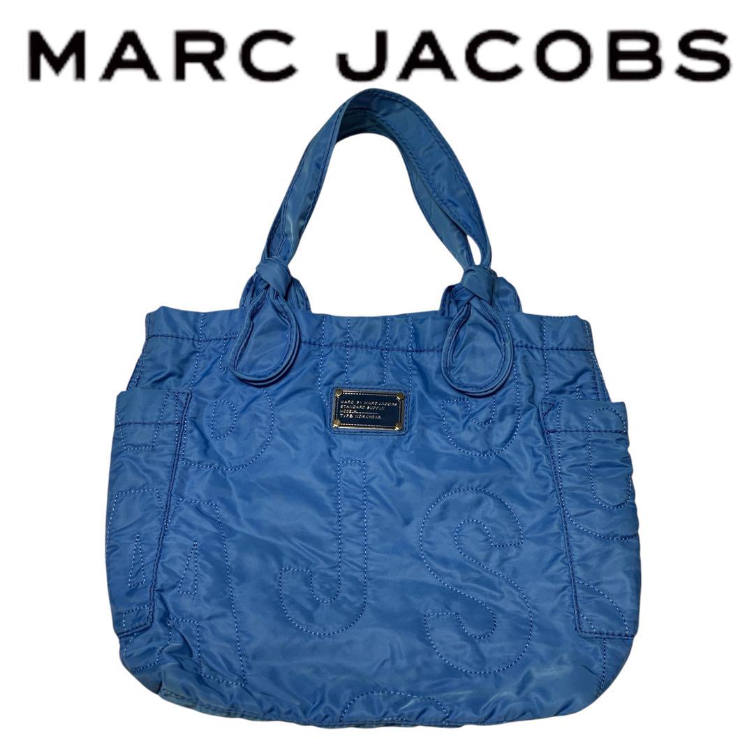 ［良品］MARC JACOBS マークジェイコブス　トートバッグ　青　ナイロン