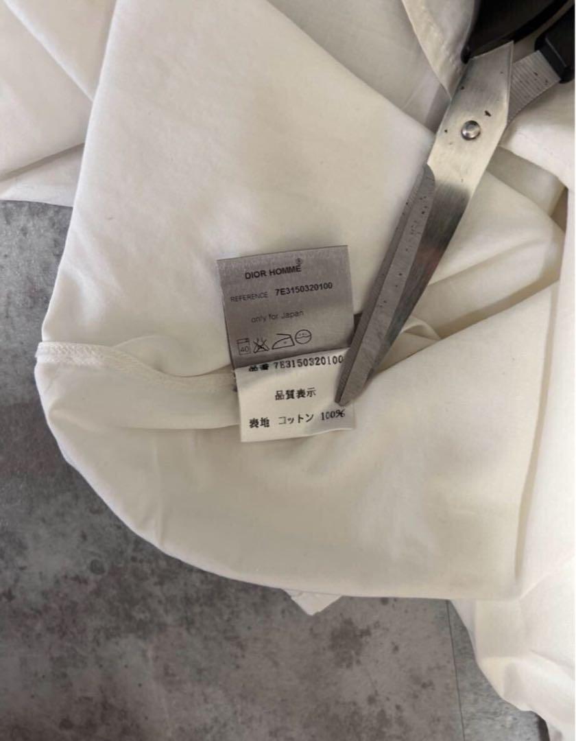 高評価！ dior homme サイズ39 エディスリマン ドレスシャツ 比翼 SS07 トップス
