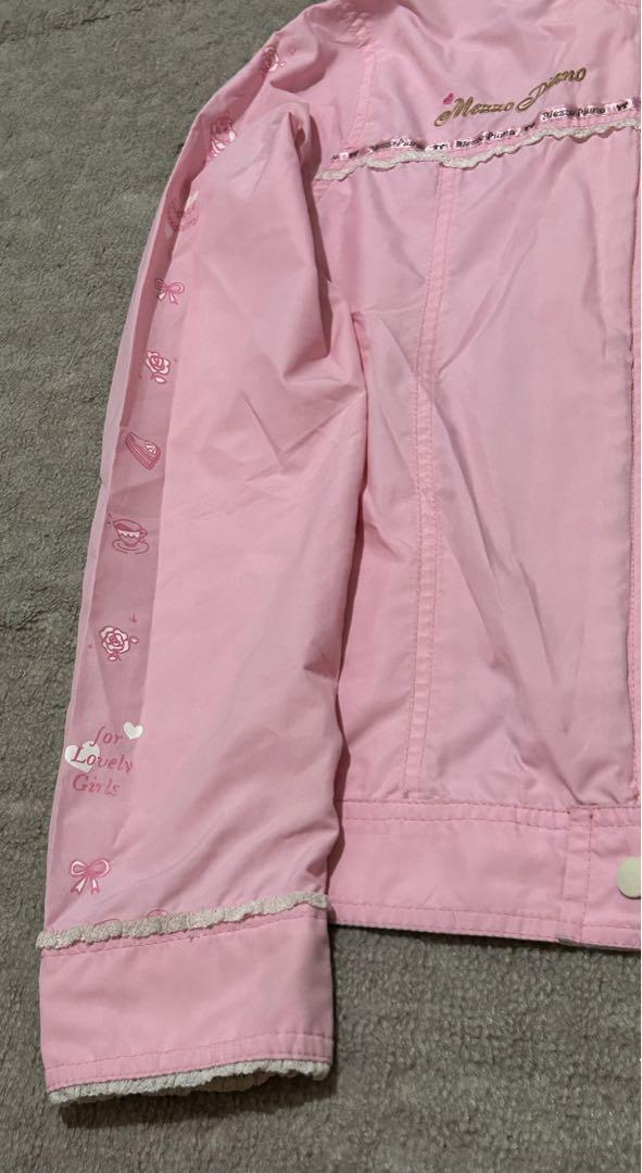 超美品　平成レトロ　mezzo piano ピンクジャケット 150cm