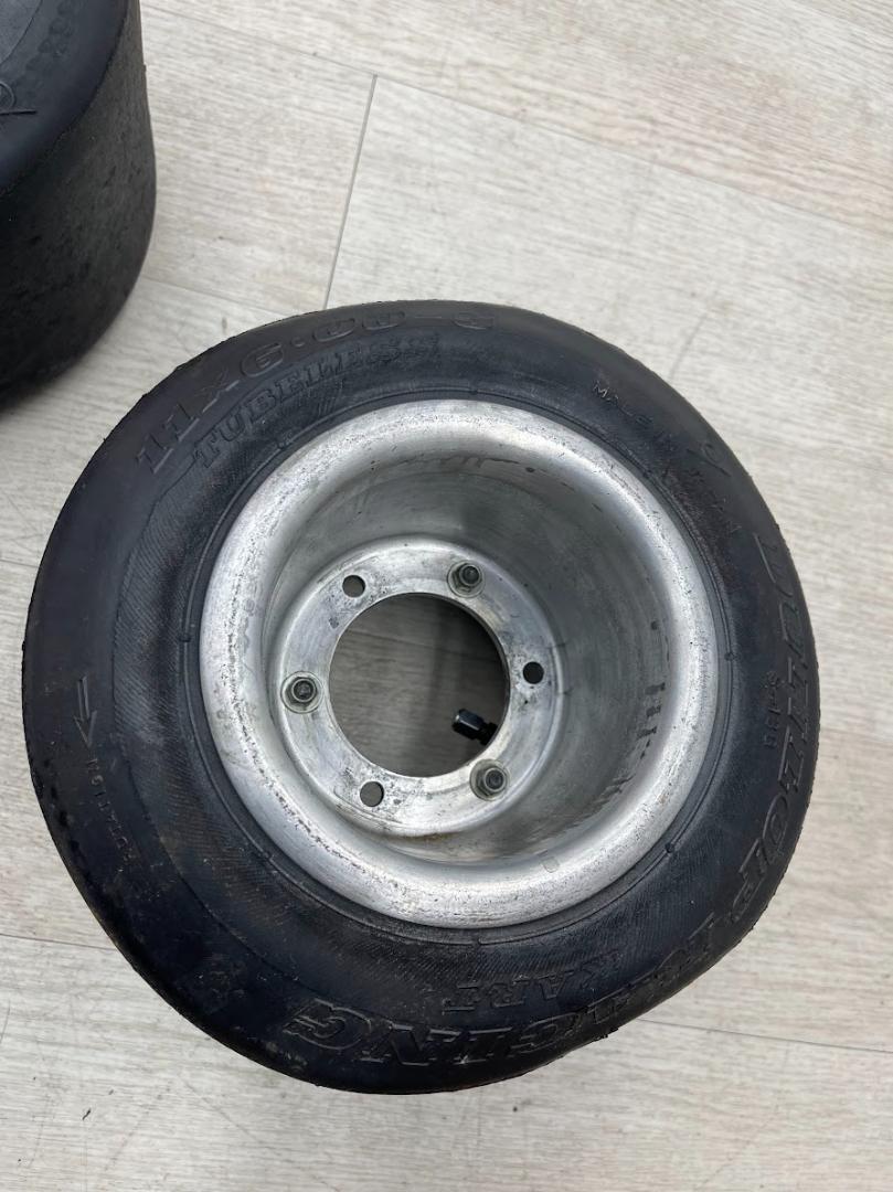 レーシングカート用 タイヤホイールセット DUNLOP 11×6.00-5 2本