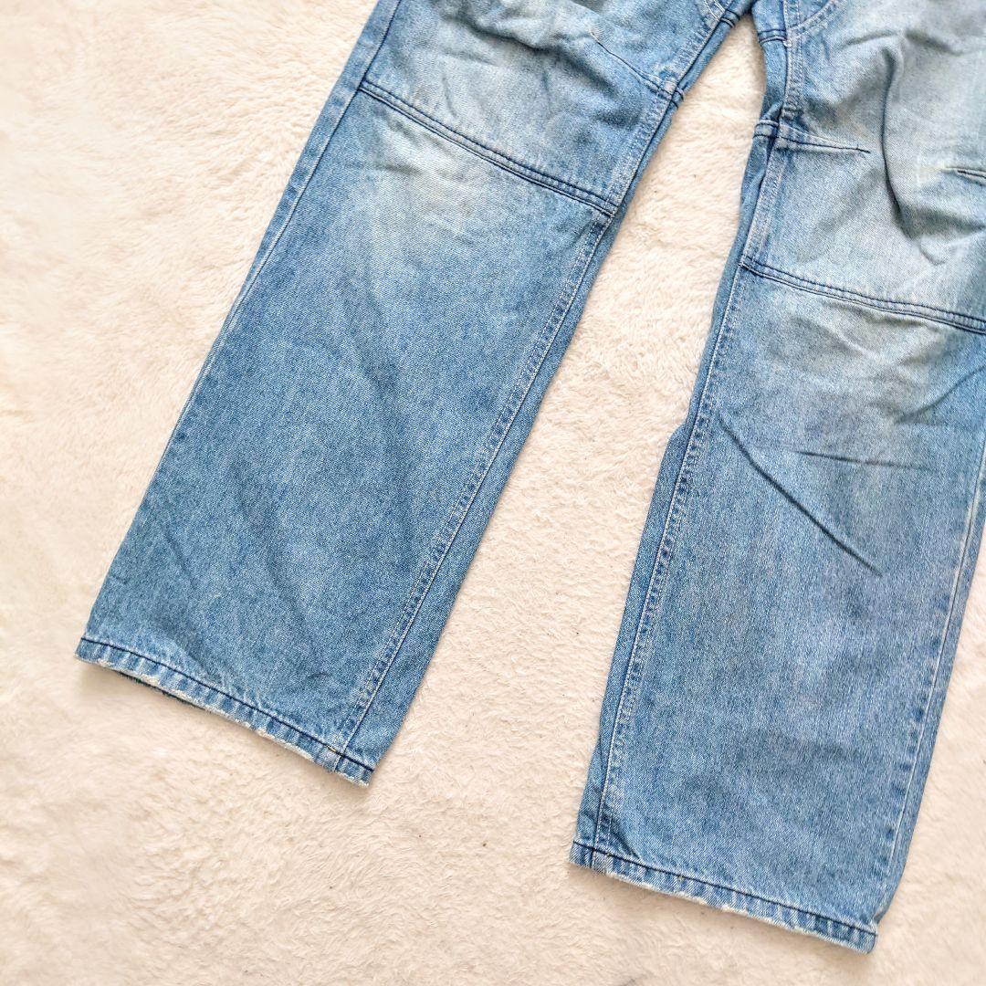 希少 AVIREX ダブルニー デニムパンツ 90s 入手困難 XL相当（90s