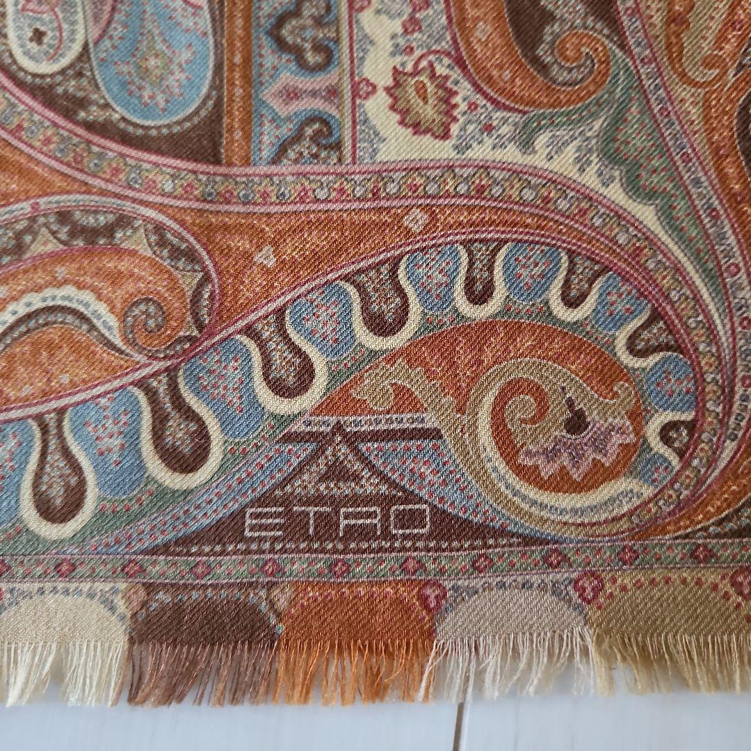 美品 エトロ ETRO ストール E2