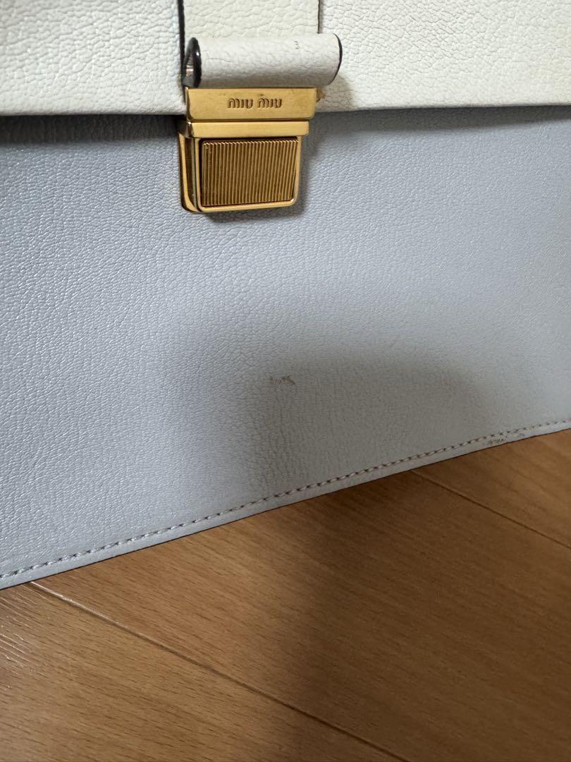 MiuMiu ミュウミュウ 2WAY マドラス レザー ハンド、ショルダーバッグ