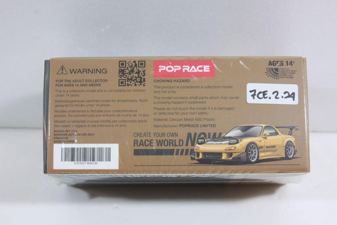 【お1人様1点限り】 POP RACE バンコクオートサロン限定 FD3S RX7 マツダ 1/64 ミニカー