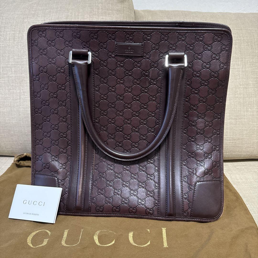 GUCCI グッチ バッグ シマ レザー GCモノグラム GUCCI グッチ バッグ シマ レザー GCモノグラム