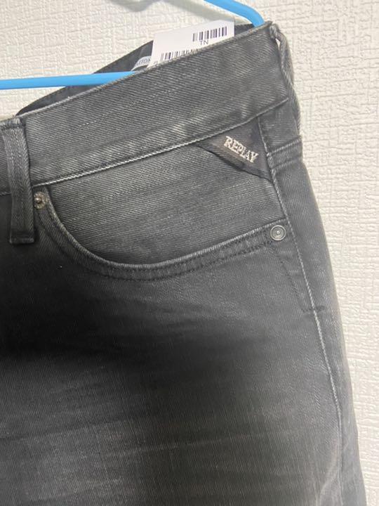 新品未使用 ジーンズ 黒 ストリート イタリア ugmea-m29209541604 リプレイ replay デニム 格安最安値