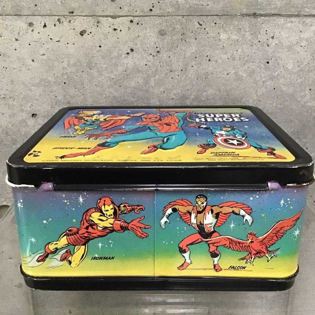 70s MARVELコミックス スーパーヒーロー ブリキランチボックス