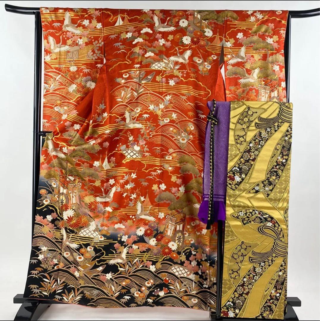 振袖フルセット 振袖、帯、帯締め、帯揚げセット 振袖フルセット 振袖、帯、帯締め、帯揚げセット