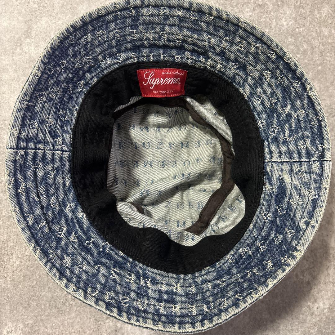 帽子 Supreme Jacquard Logos Denim Crusher