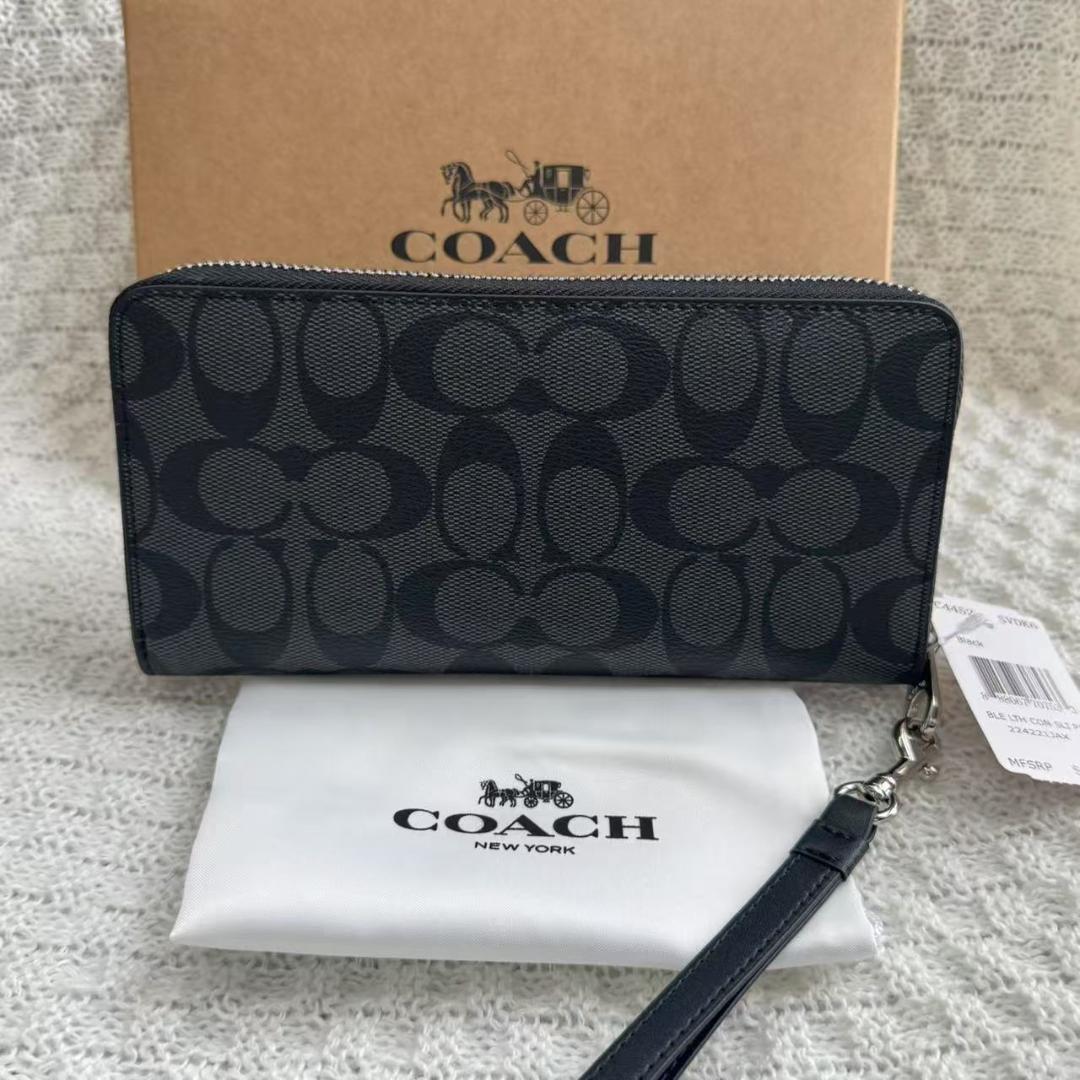 新品 COACH 長財布 C4452 ロング ジップアラウンド ウォレット