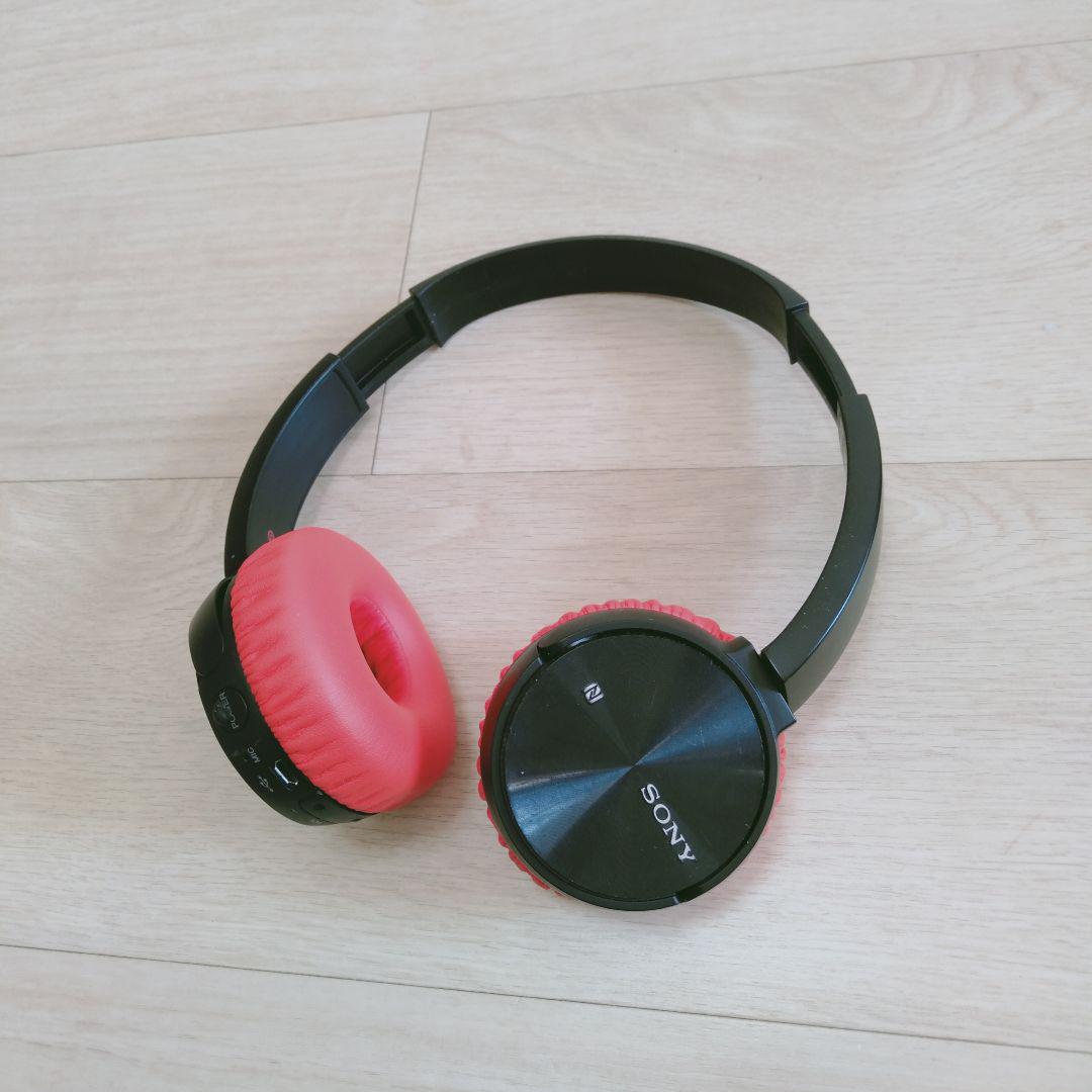 sony mdr-zx330bt レッドカスタム ブルートゥース ヘッドホン