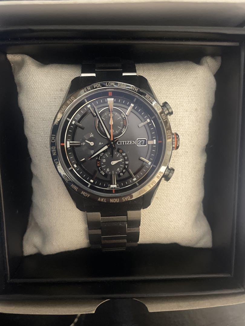 【美品】CITIZEN シチズン アテッサ AT8185-62E 電波時計