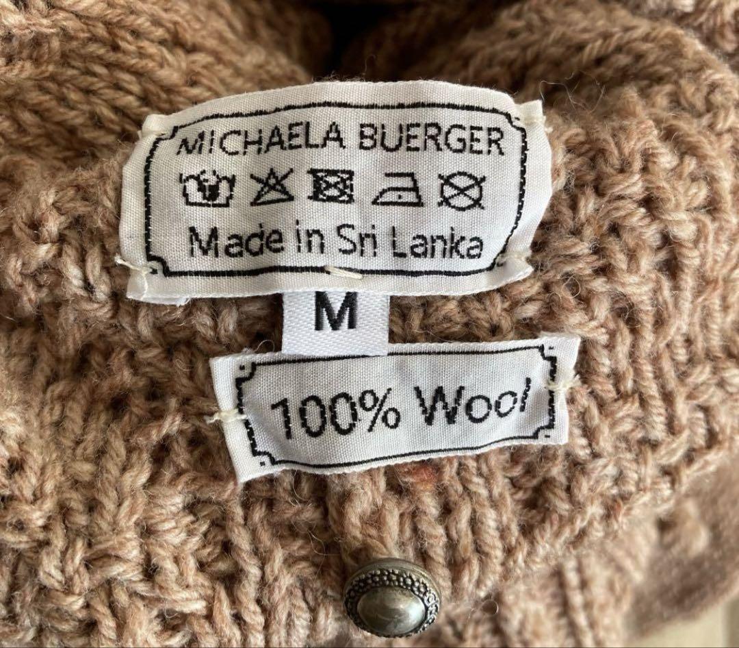 MICHAELA BURGER ハンドニットカーディガン